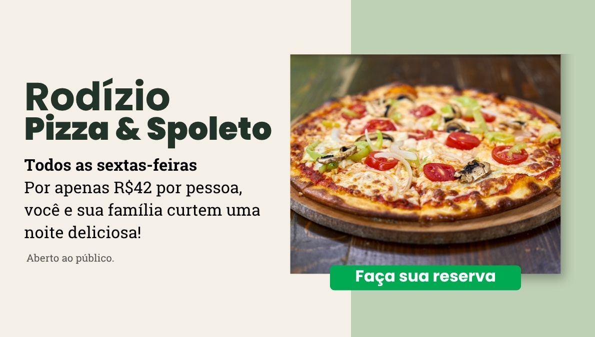 rodizio de pizza e spoleto em barbacena