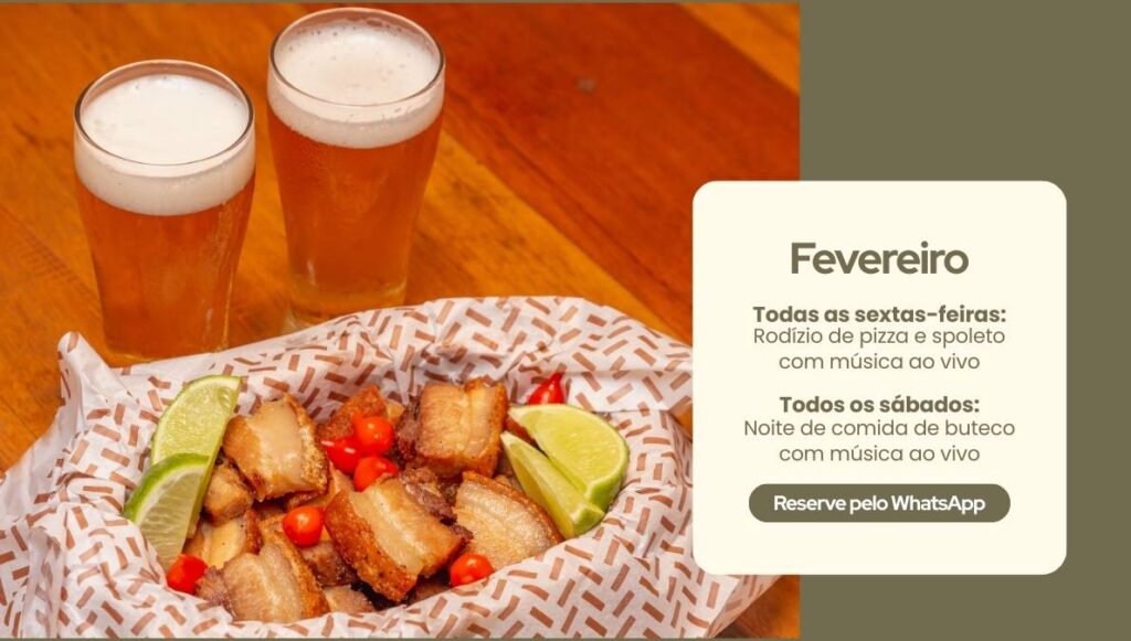 evento em barbacena - noite de boteco e rodízio